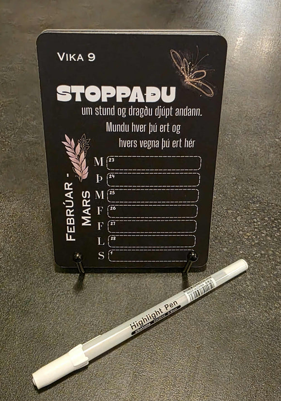 Vikudagatal 2026 - jákæðni og hvatning (Forpöntun)